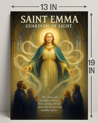 Saint Emma Guardian of Light Poster PosterGoat