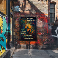 Einstein Imagination Relativity Poster: Science Meets Art