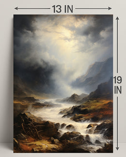 Majestic Mountain Landscape Poster