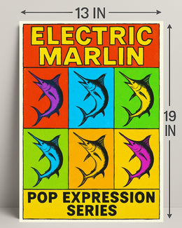 Electric Marlin Pop Expression Series Poster PosterGoat