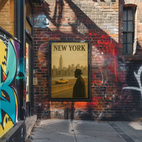 New York City Vibes Urban Nightlife Cityscape Art Modern Decor Dreamers Wanderers Travel Lovers Bold Bright Poster