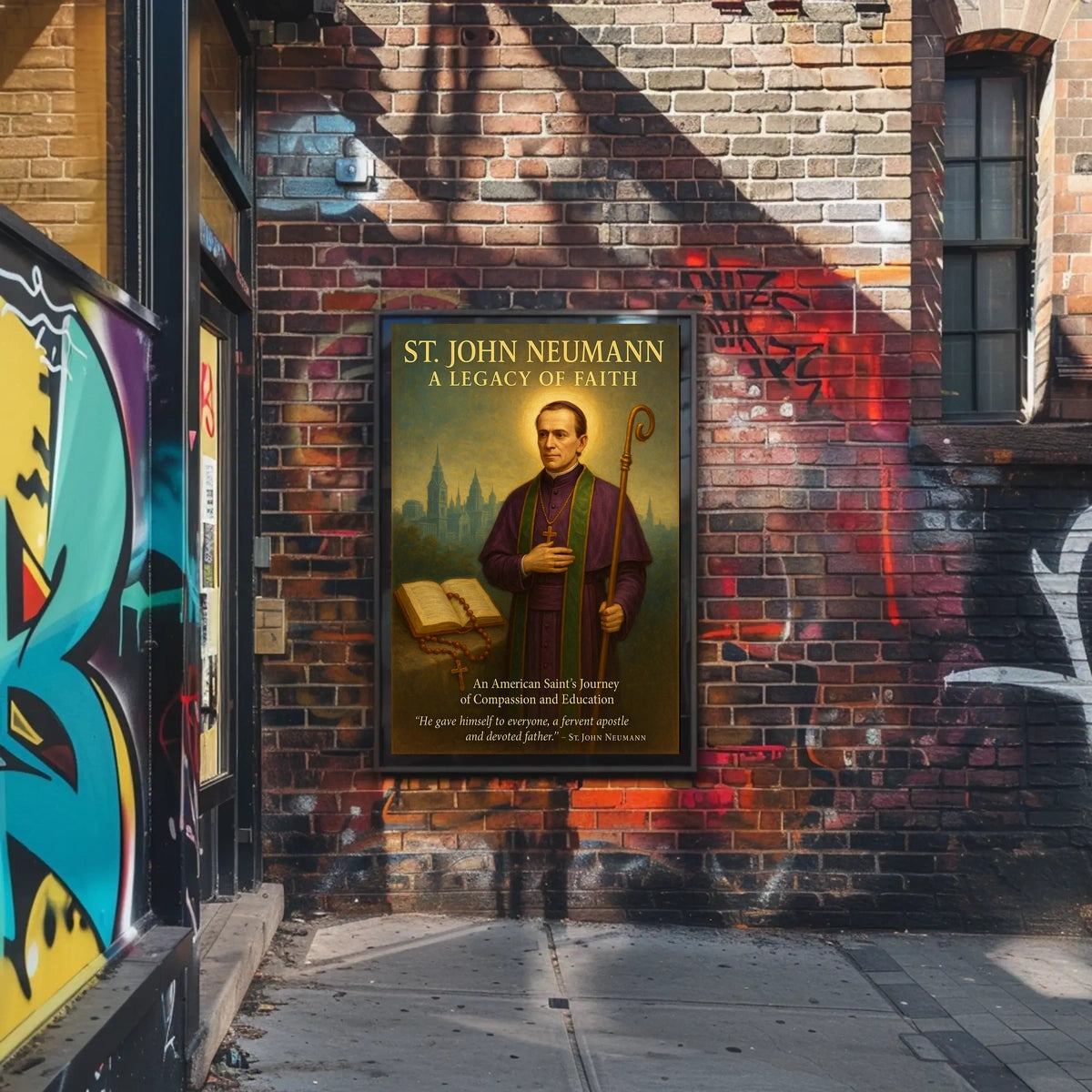 St. John Neumann A Legacy of Faith Poster