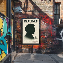Mark Twain Vintage Inspiration Motivational or Quote Poster PosterGoat