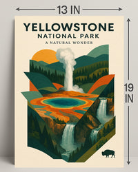 Yellowstone National Park A Natural Wonder Poster