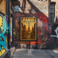 Paris Evening Scene Poster