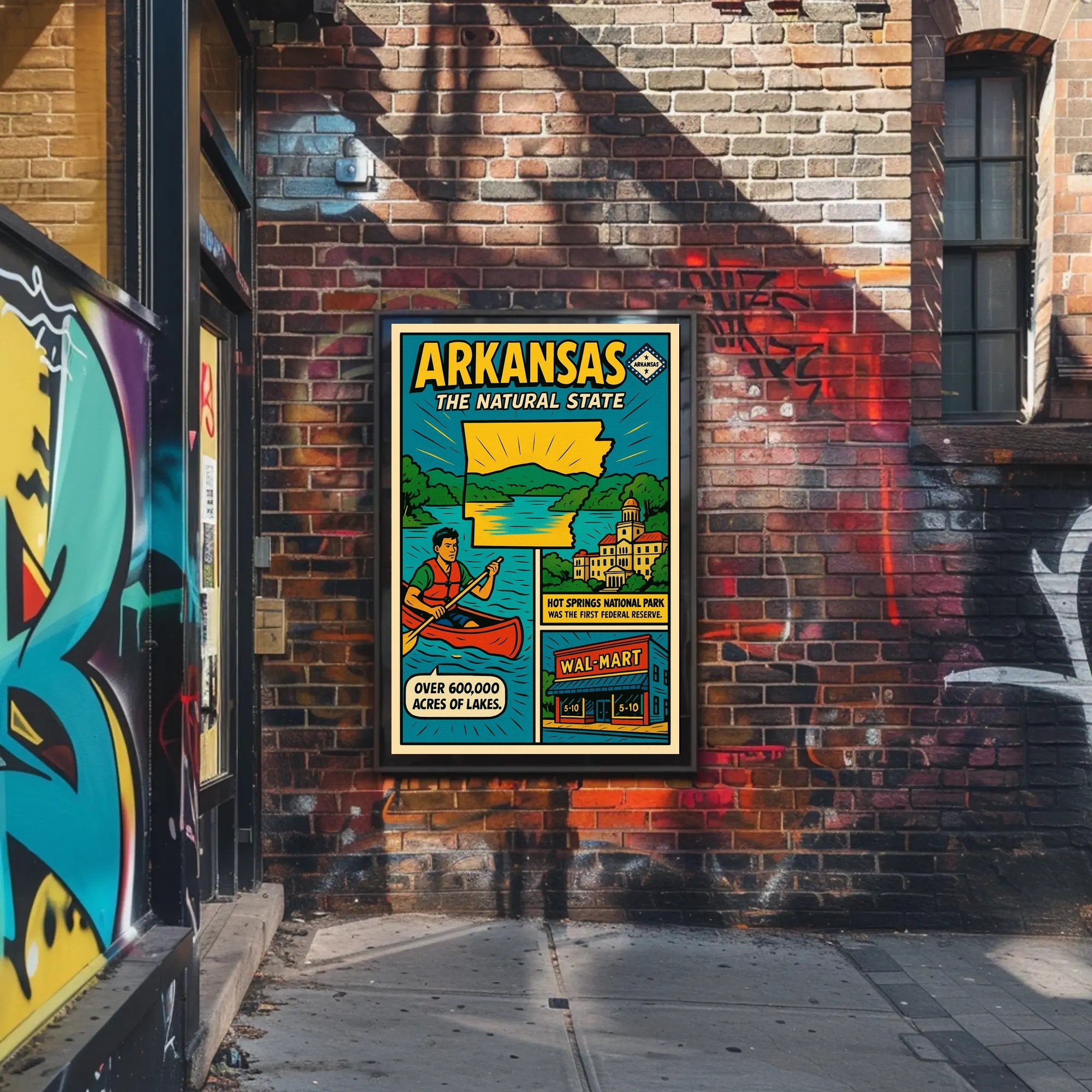 Arkansas The Natural State Poster