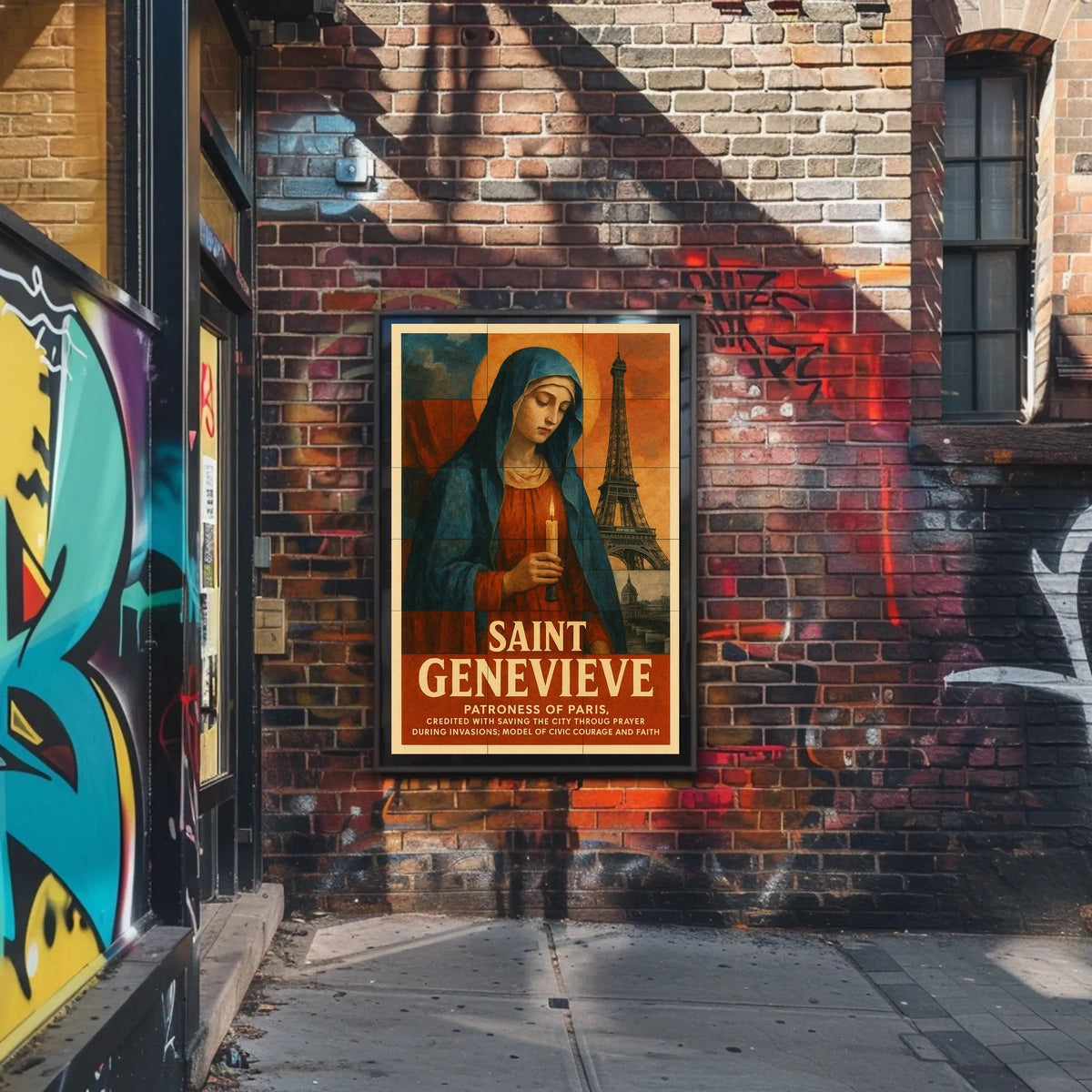 Saint Genevieve Patroness Of Paris Poster
