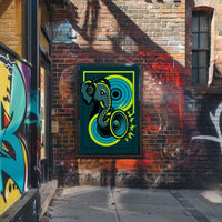 Groovy Elephant Vibes Poster