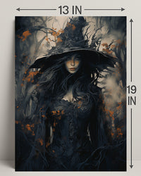 Enigmatic Forest Witch Poster