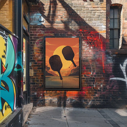 Sunset Paddle Play Poster