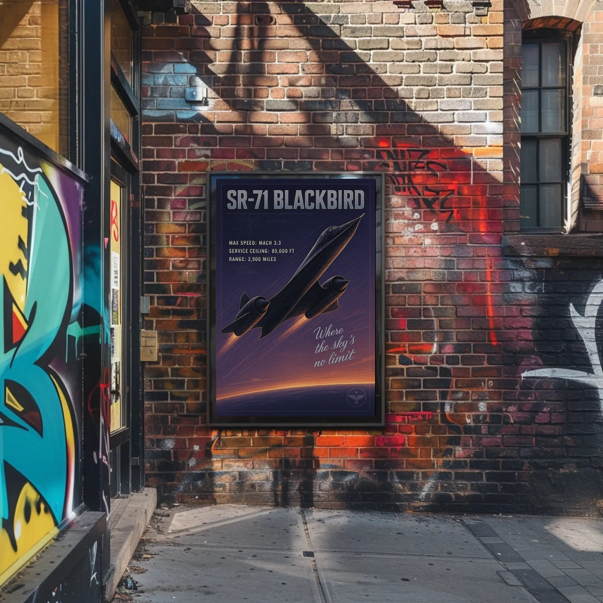 SR-71 Blackbird The Speed Icon Poster