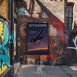 SR-71 Blackbird The Speed Icon Poster