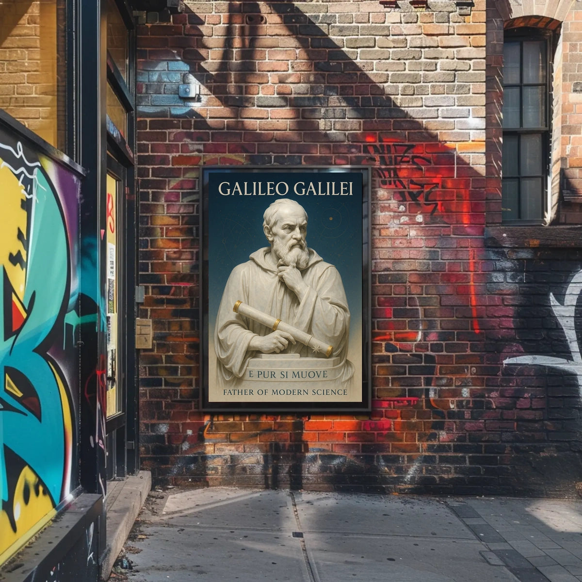 Galileo Galilei Father Of Modern Poster