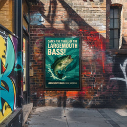 Catch the Thrill of the Largemouth Bass Poster PosterGoat