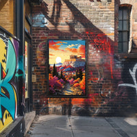 Parthenon Sunset Majesty Cultural or Heritage Poster