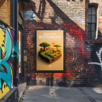 Discover Botswana Poster PosterGoat