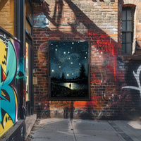 Starry Night Reflections Poster PosterGoat