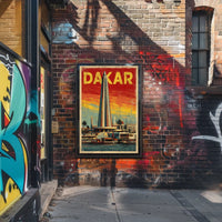 Dakar Skyline Poster
