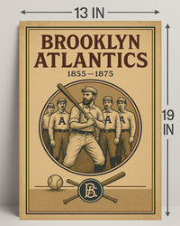 Brooklyn Atlantics Vintage Baseball Poster PosterGoat