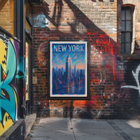 Vibrant New York Skyline Poster