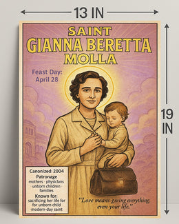 Saint Gianna Beretta Molla Poster PosterGoat