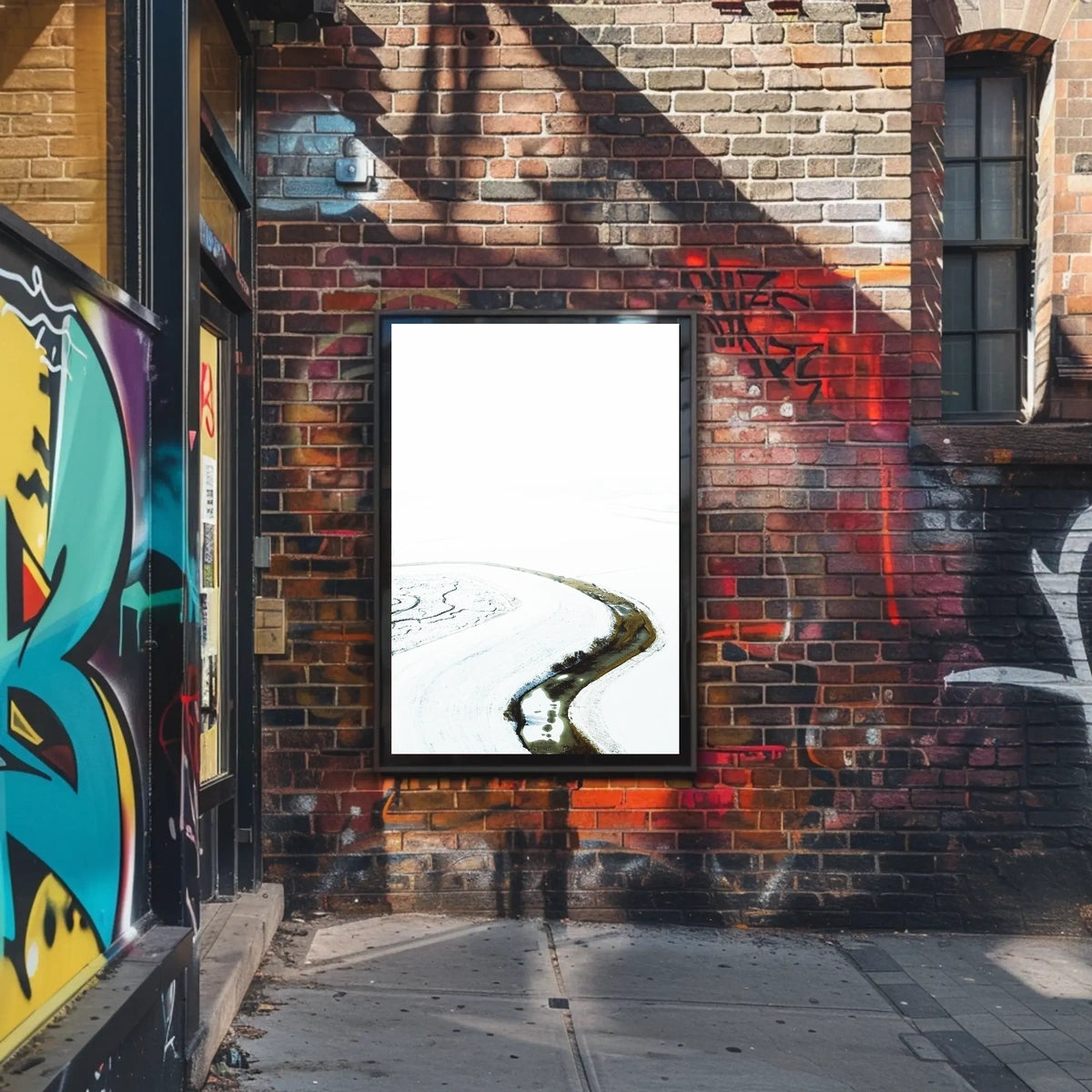 Serene Winter Landscape Art Print - Abstract or Artistic Poster