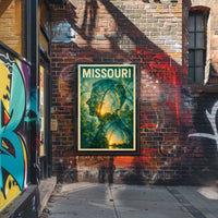 Missouri Silhouette Poster