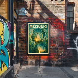 Missouri Silhouette Poster