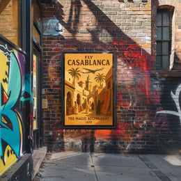 Fly Casablanca The Magic Begins Here Poster