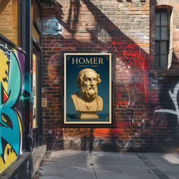 Homer Ancient Poet Poster