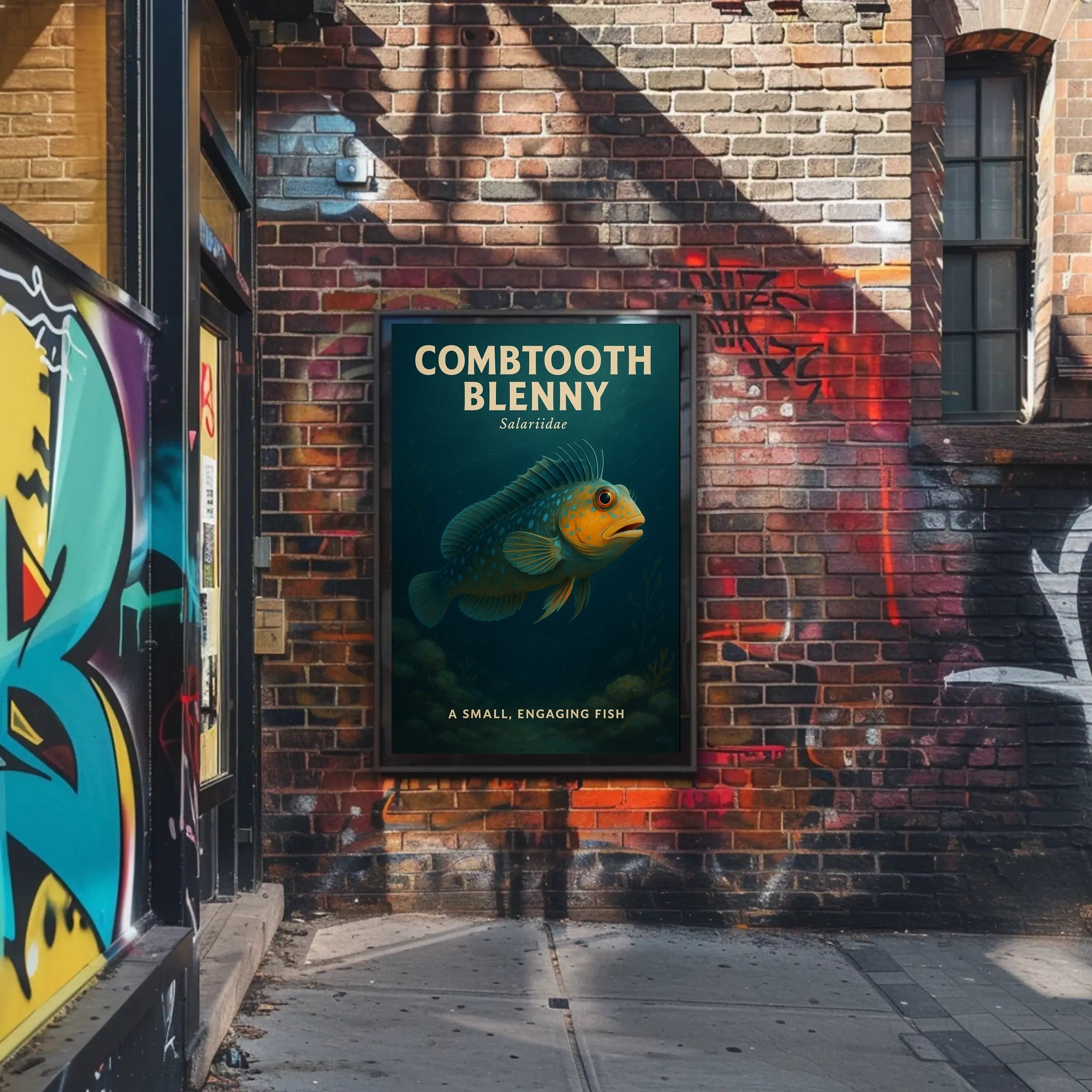 Combtooth Blenny A Small, Engaging Fish Poster PosterGoat