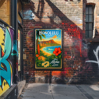 Honolulu Where Aloha Lives Poster