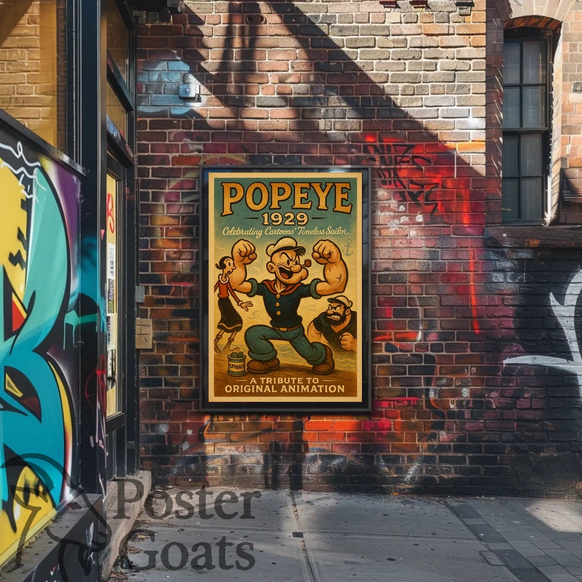 Classic Cartoon Sailor Nostalgia Pop Culture Poster