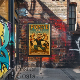 Classic Cartoon Sailor Nostalgia Pop Culture Poster