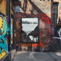 Breathtaking Winter Landscape Photorealistic National Park Poster