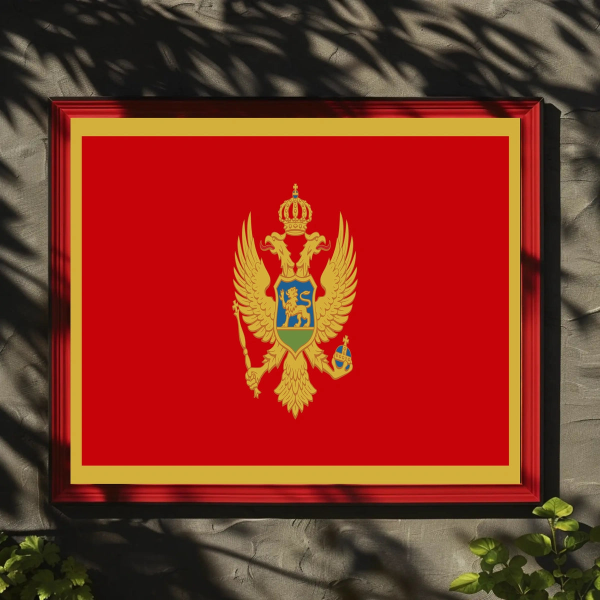Montenegro Flag Poster