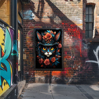 Whimsical Cat Art in Fantasy or Mythology Poster