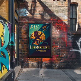 Fly To Luxembourg Poster