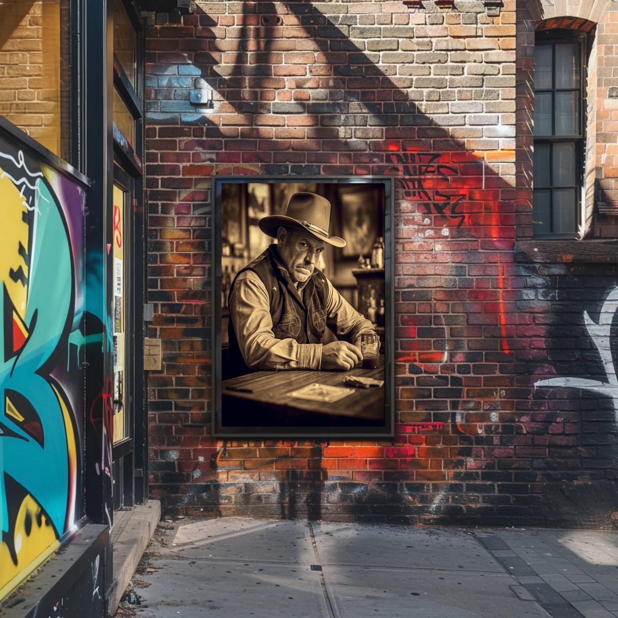 Western Saloon Mood Poster