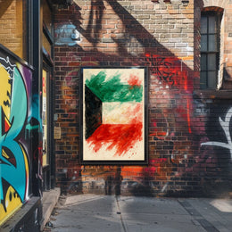 Abstract Flag Art Poster