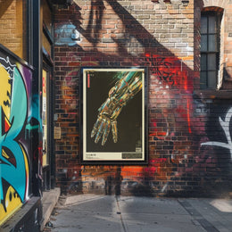 Futuristic Robotic Hand Art Print Poster for Home Decor PosterGoat