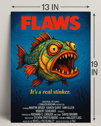 Flaws A Parody Deep Dive Poster PosterGoat