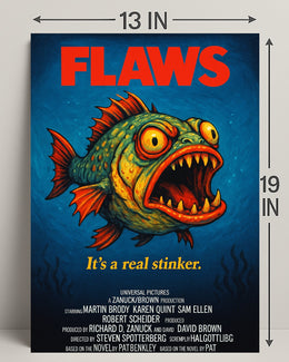 Flaws A Parody Deep Dive Poster PosterGoat