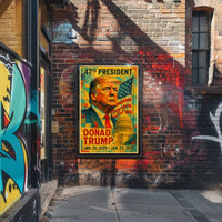 Donald Trump Bold Patriotism Pop Art Poster