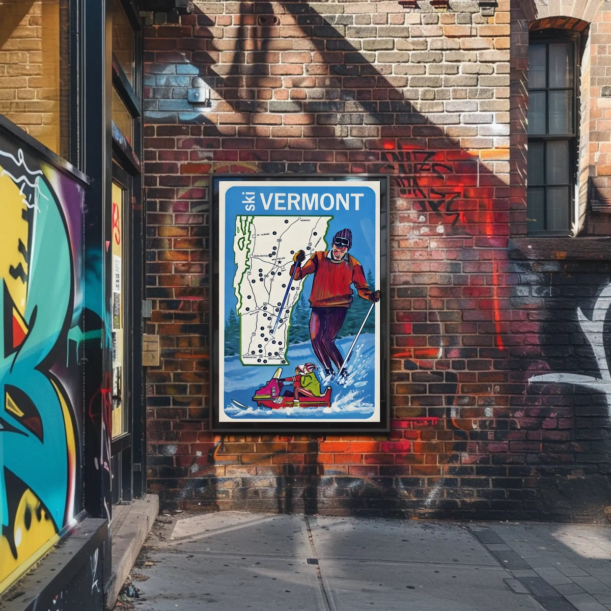 Ski Vermont Adventure Poster
