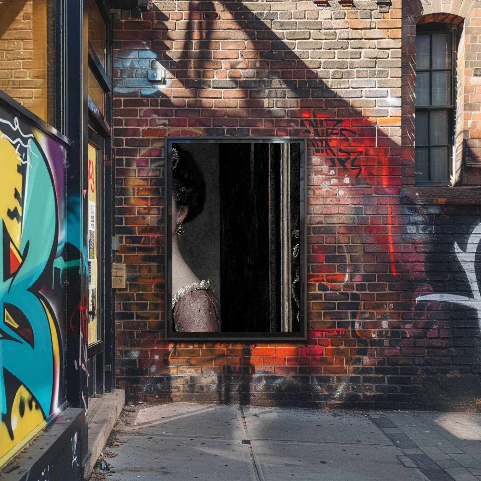 Aristocratic Woman in Vintage Lace Dress Heritage Poster PosterGoat