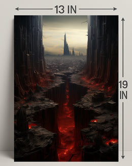 The Abyssal Cityscape Poster