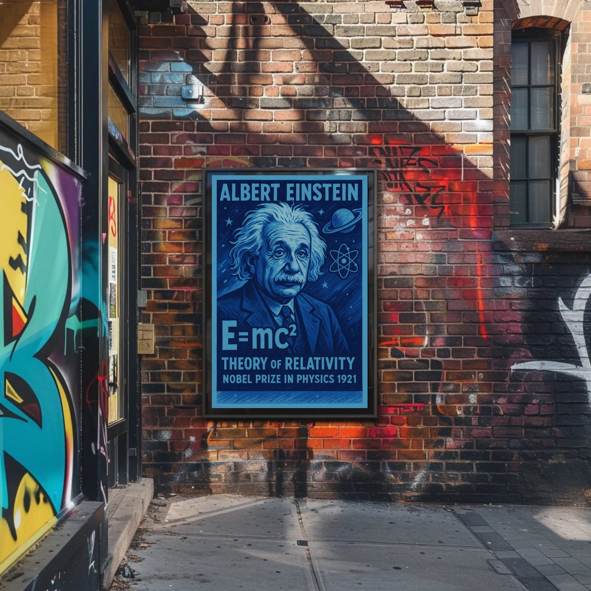 Albert Einstein And The Theory Of Poster