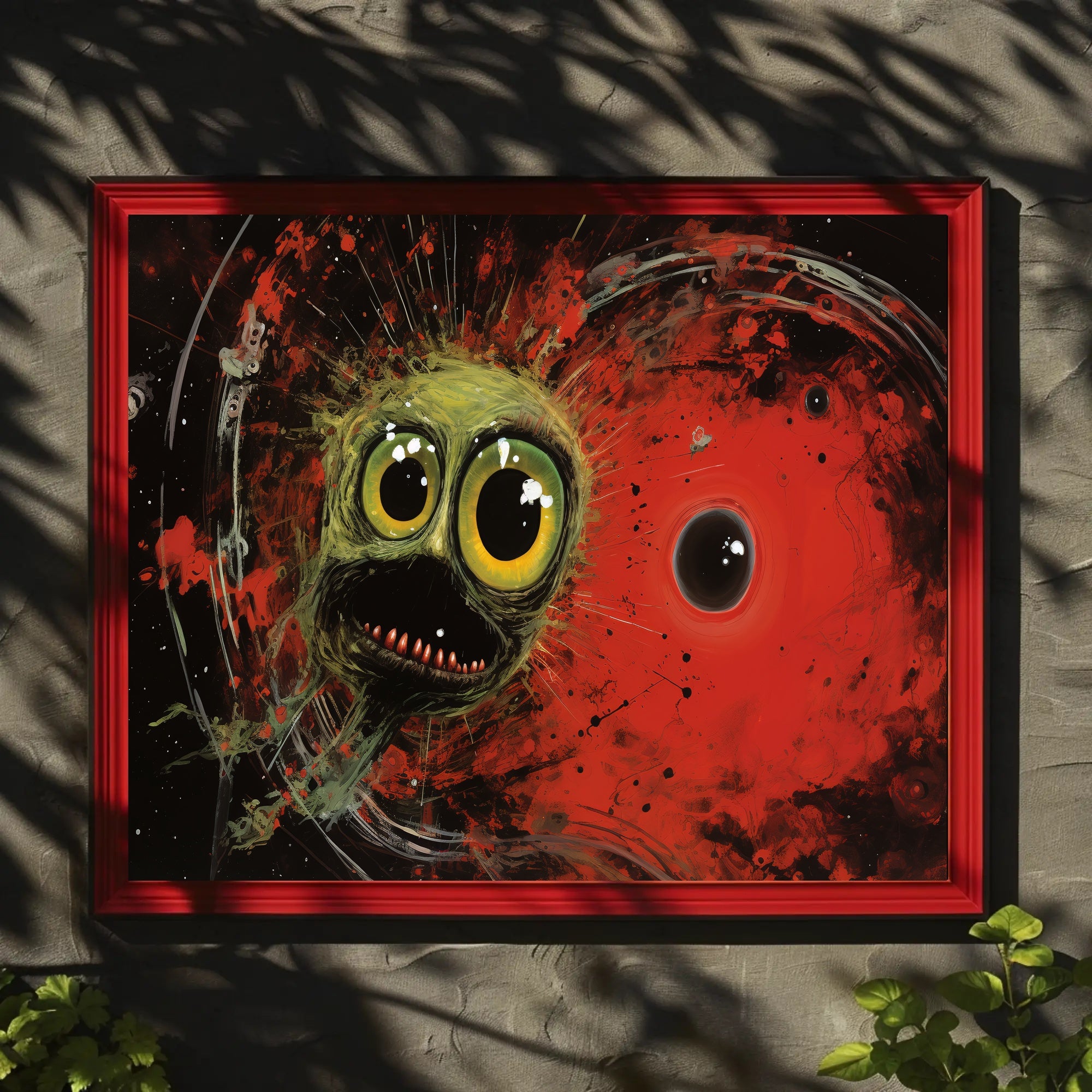 Cosmic Creature in Space Artistry Abstract or Artistic Poster