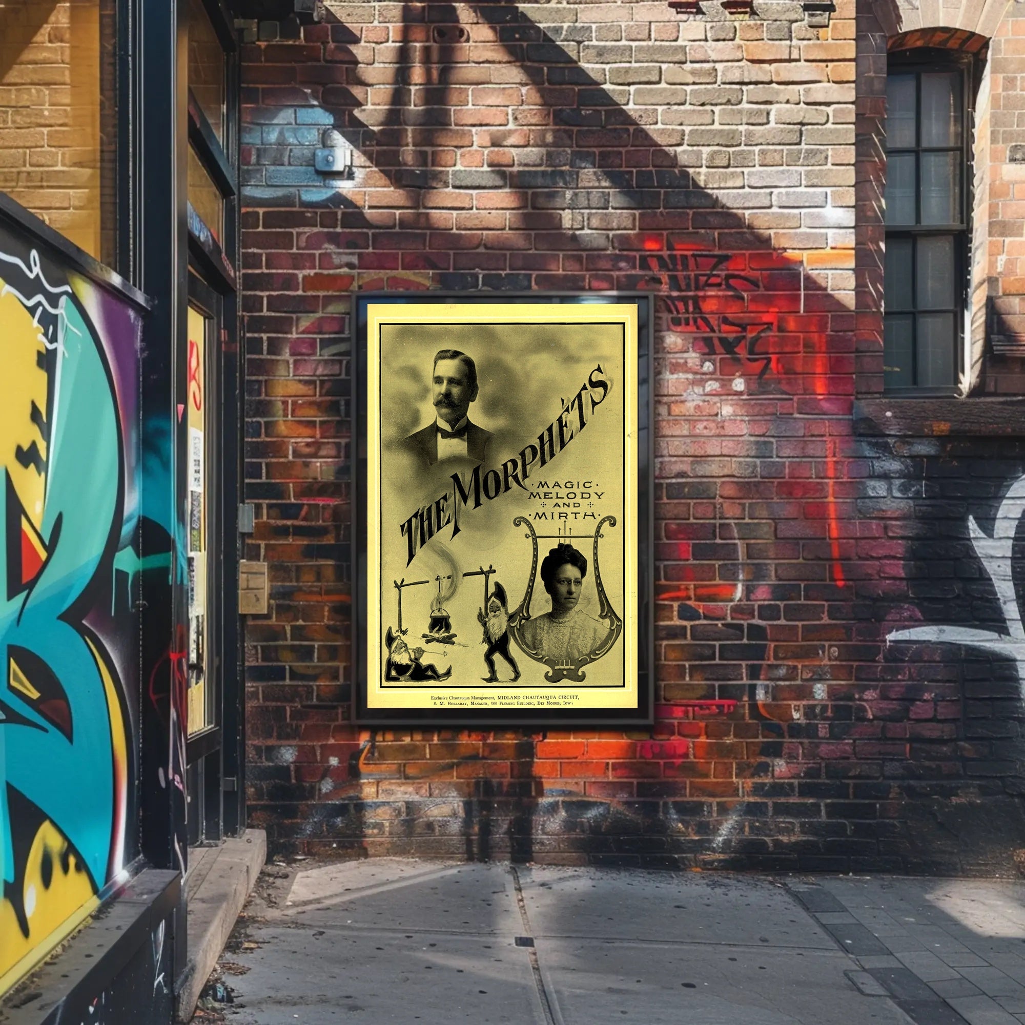 The Morphets Vintage Magic Show Cultural Poster